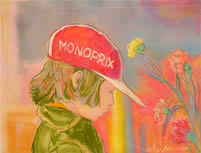 Gemi, with a Monoprix cap